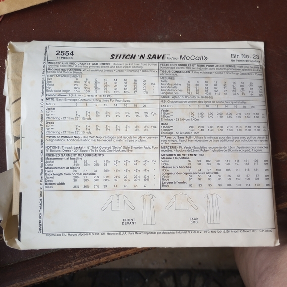 LOT OF 4!! McCalls,VOGUE,SIMPLICITY WOMEN FASHIONS,ALL NEW UNCUT,UNUSED - Picture 2 of 9